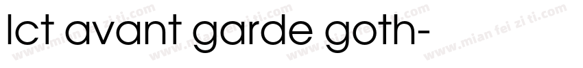 lct avant garde goth字体转换